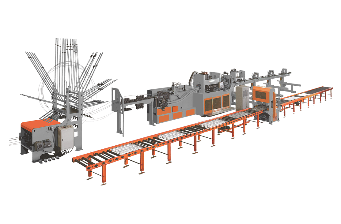 Steel bar truss floor deck production line