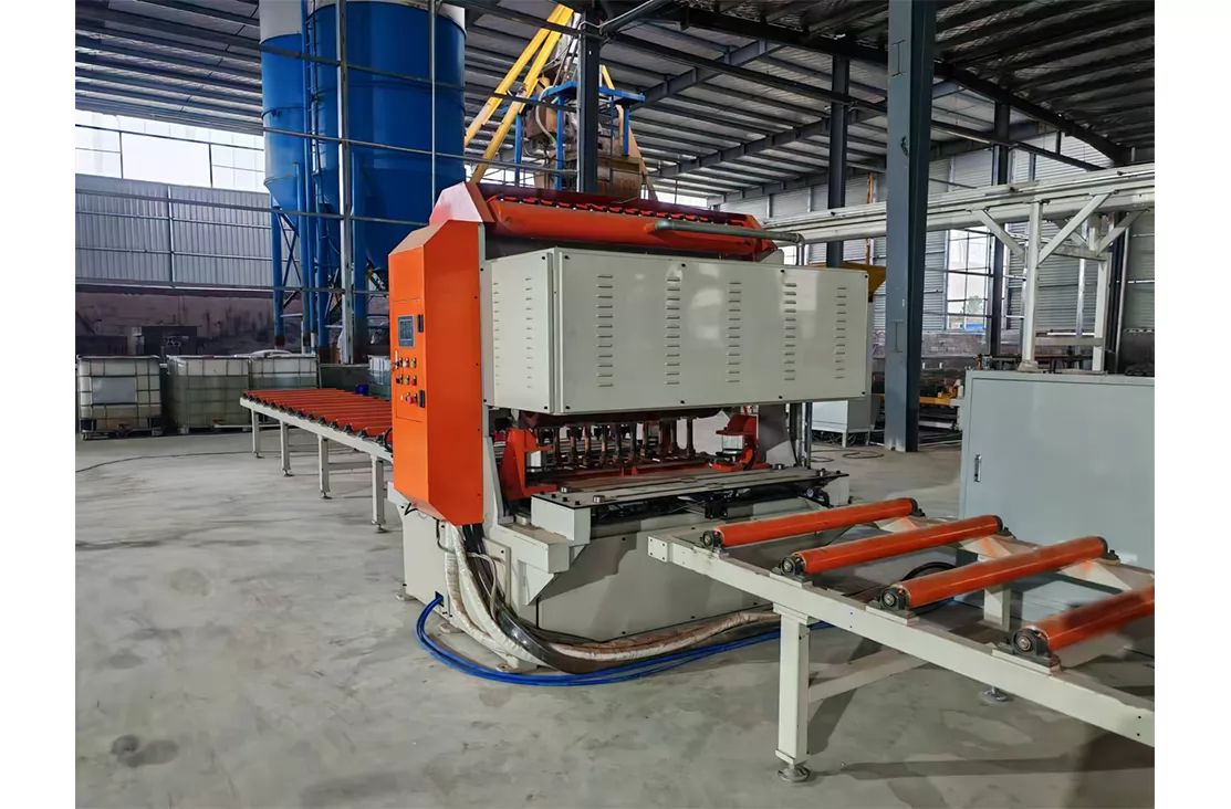 Steel bar truss floor deck production line