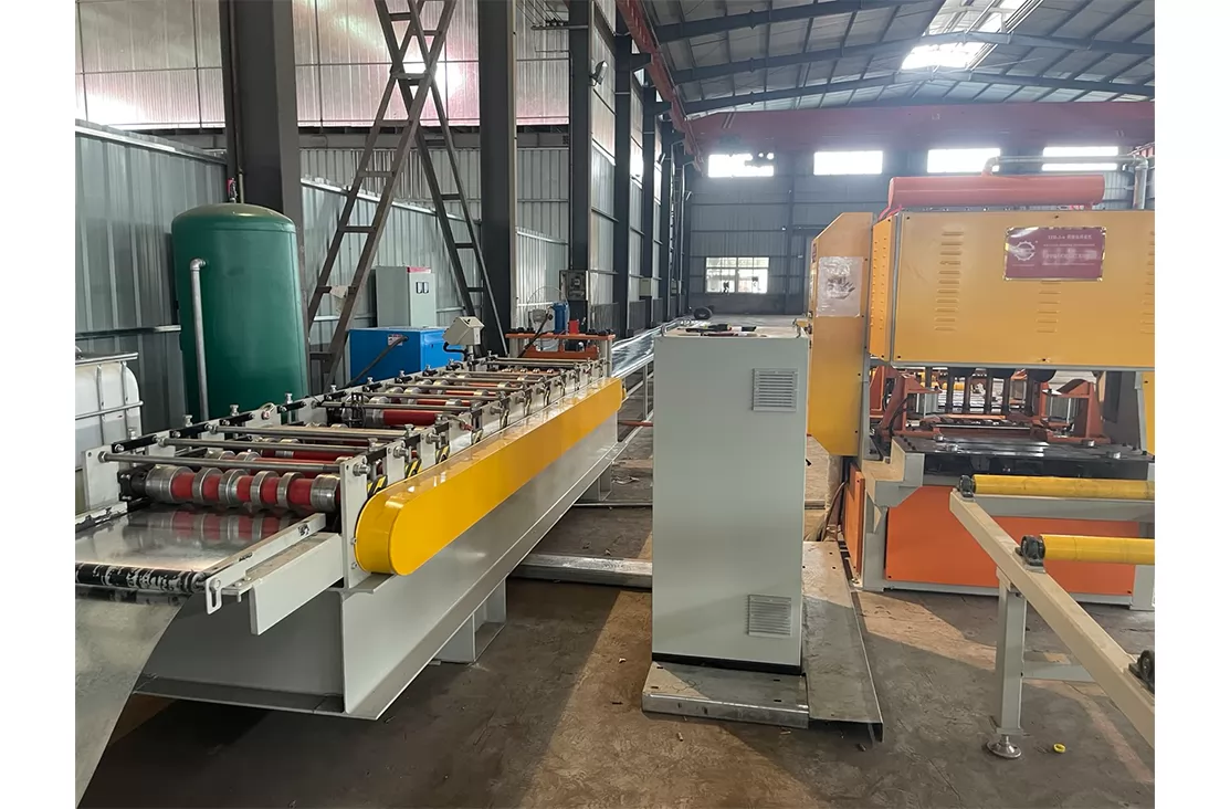 Steel bar truss floor deck production line