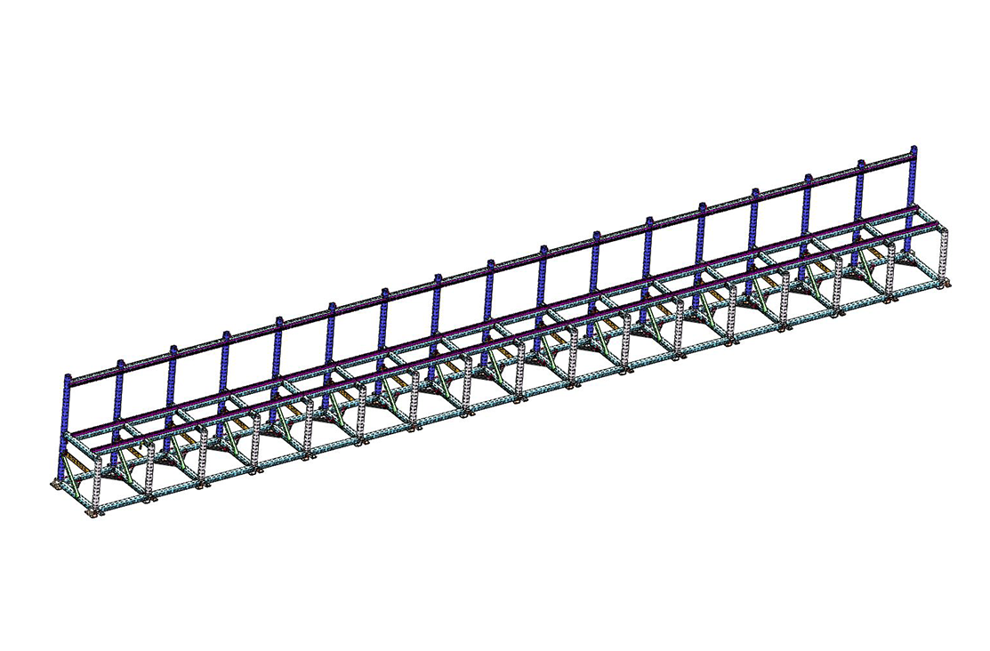 Steel cage binding production line