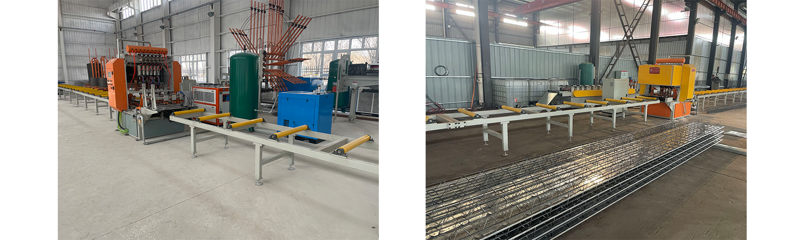 Steel bar truss floor deck production line