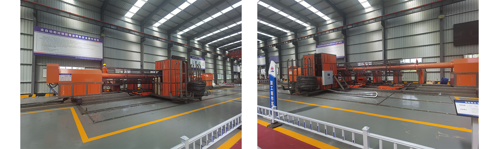 Fully automatic steel cage welding workstation